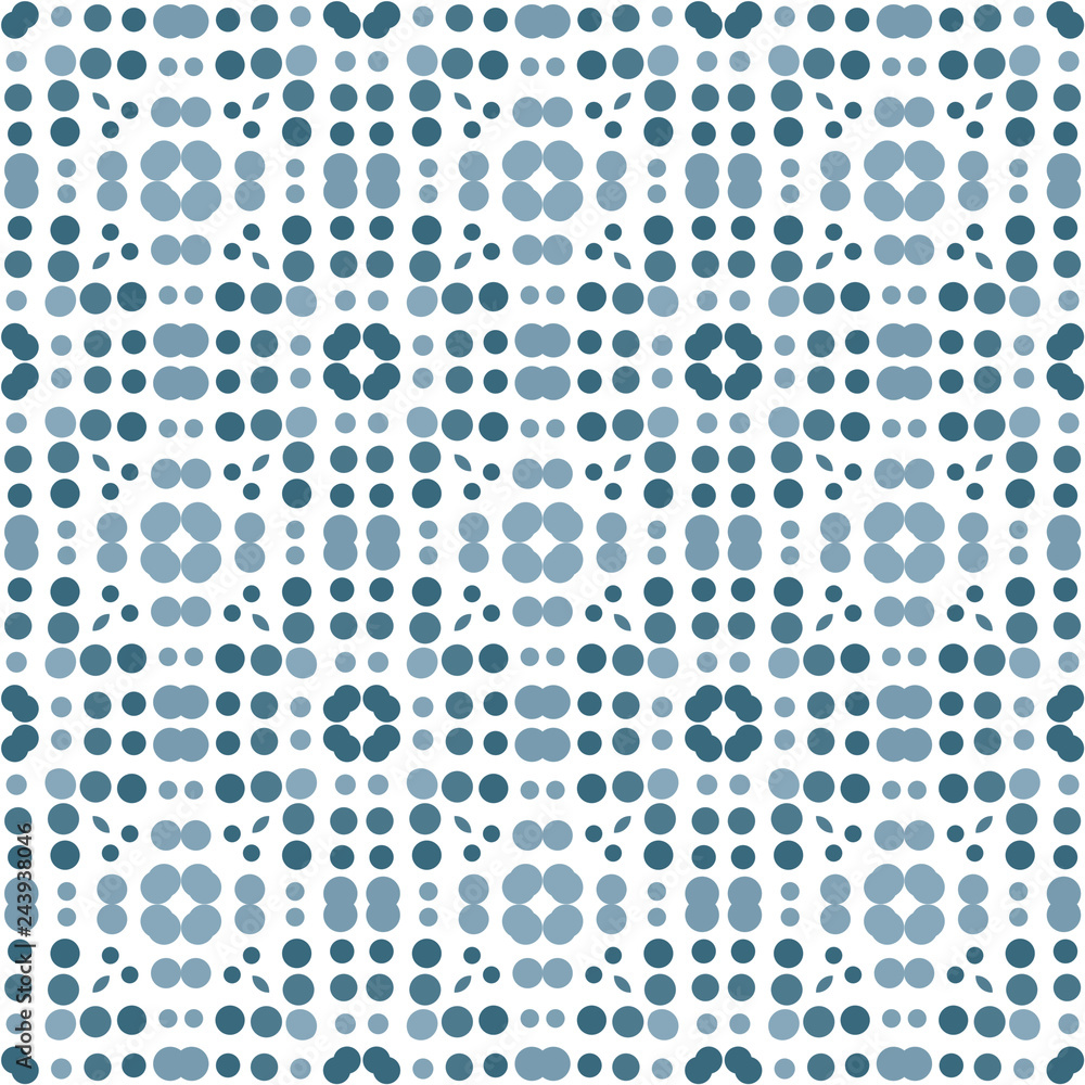 Seamless abstract pattern background with a variety of colored circles. Seamless abstract pattern background with a variety of colored circles.