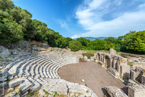 Ancient Theater in Butrint, Albania photo