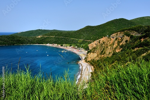 Holiday makers on Jaz Beach photo