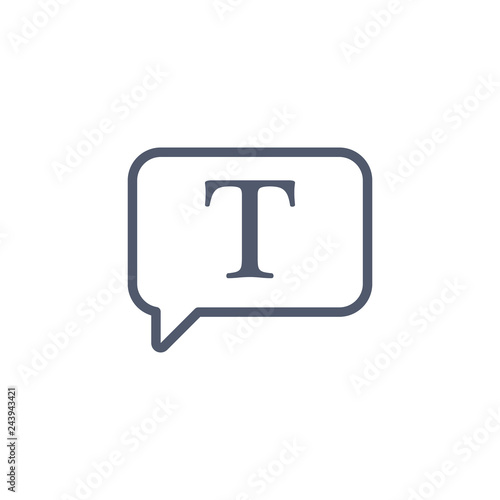 Speech bubble, chat icon li...