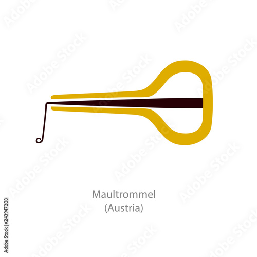 Maultrommel. Musical instrument from Austria.