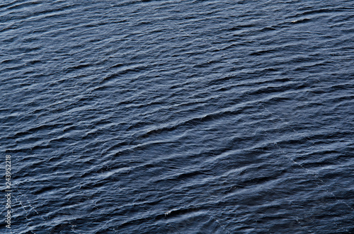 Blue water surface as background