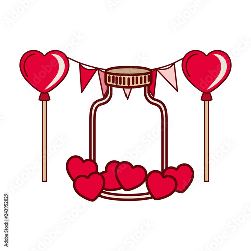 party garland isolated icon