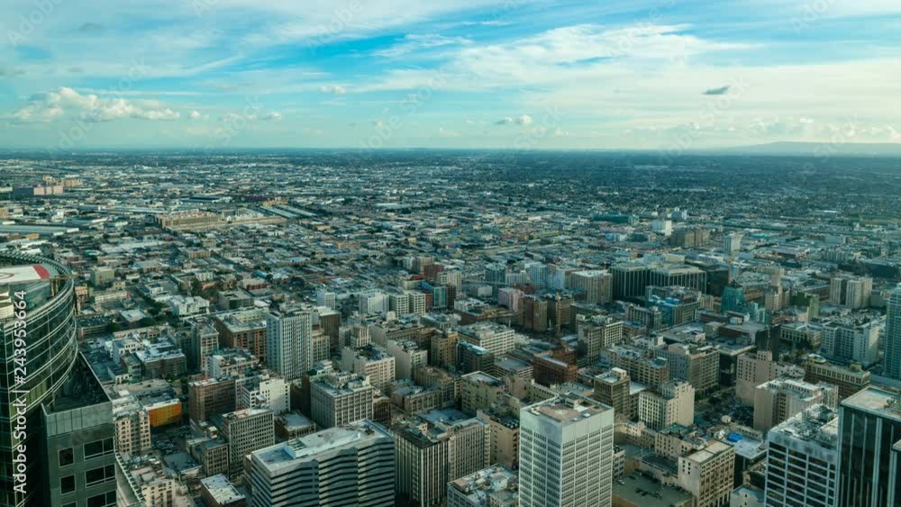 Timelapse Overview of Sea of Buildings in Downtown LA Timelapse Overview of Sea of Buildings in Downtown LA