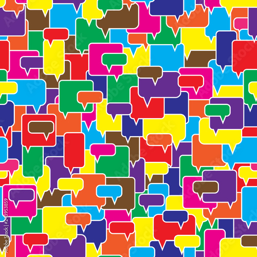 Speech bubbles seamless pattern.