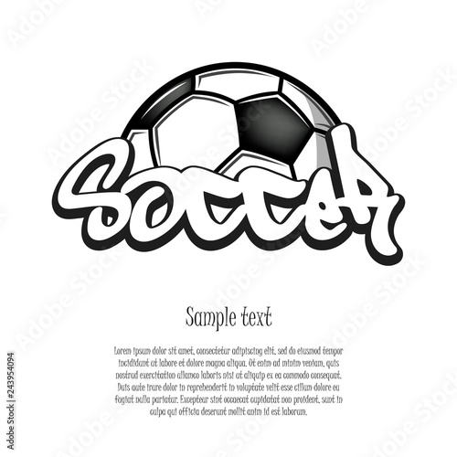 Soccer logo design template