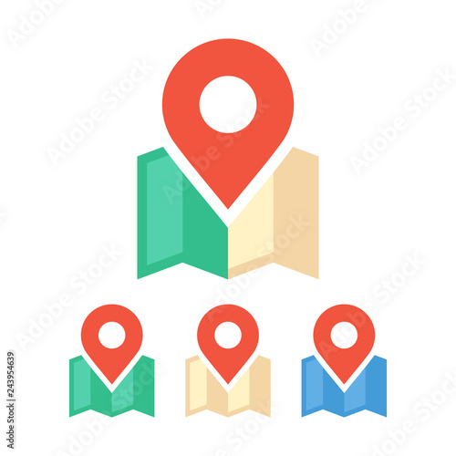 Free Download Map vector icon set - GFXLoad
