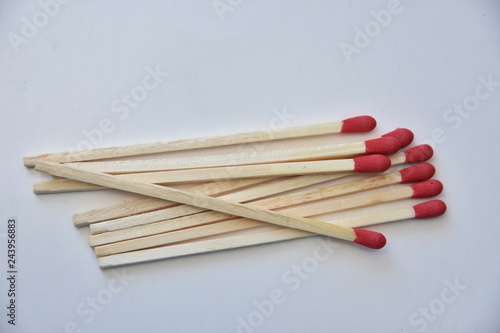  Matches isolated on white background