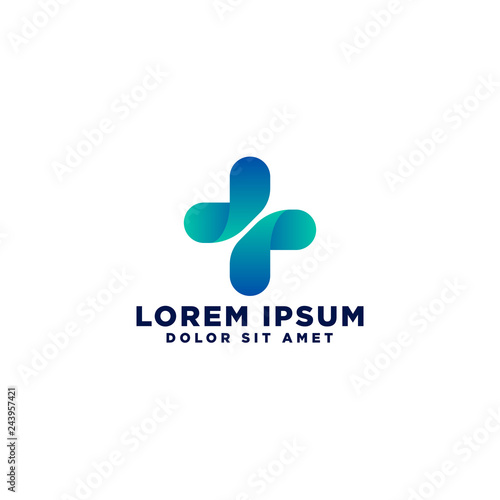 Medical cross creative logo template vector illustration, icon elements