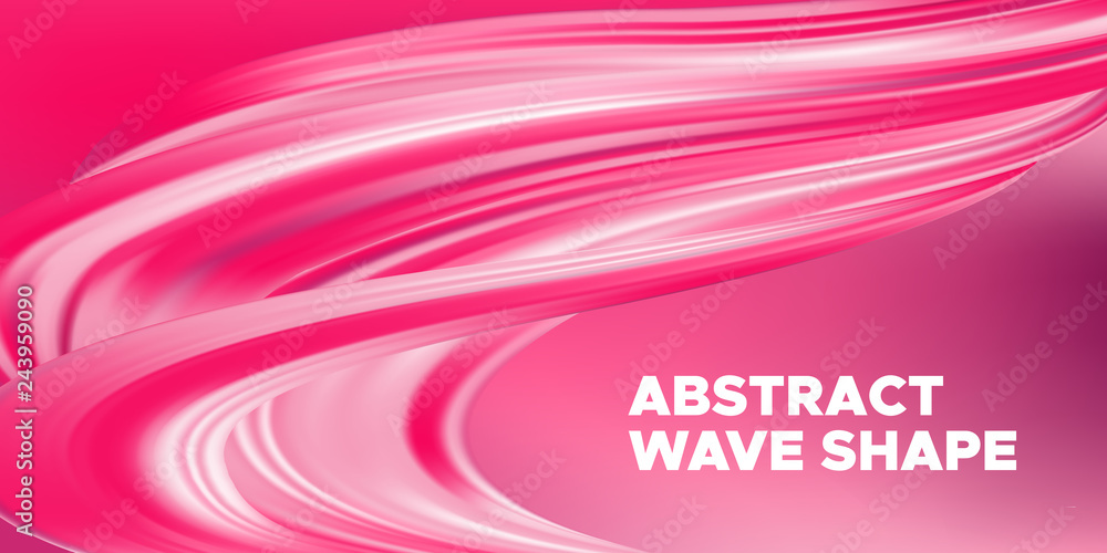 Pink Abstract 3d Liquid Shape. Pink Abstract 3d Liquid Shape.