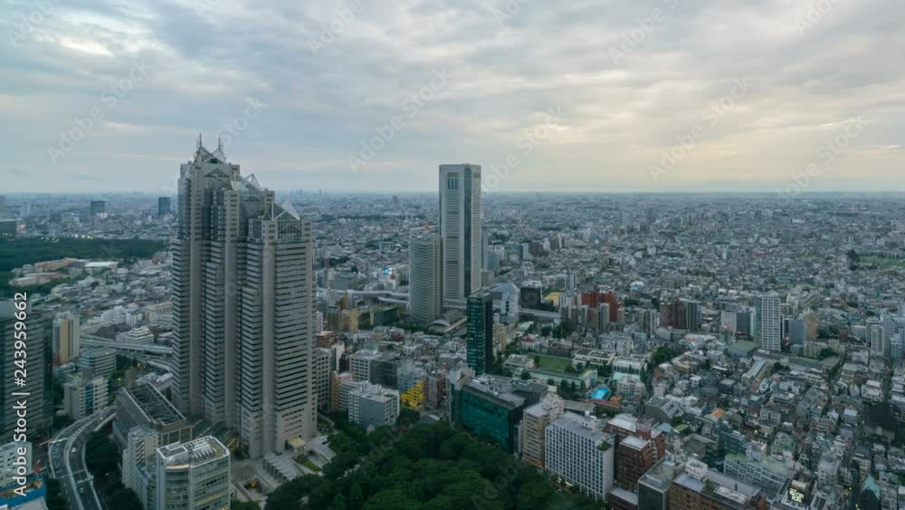 Timelapse Overview of Tokyo Cityscape in the Evening -Zoom In- Timelapse Overview of Tokyo Cityscape in the Evening -Zoom In-