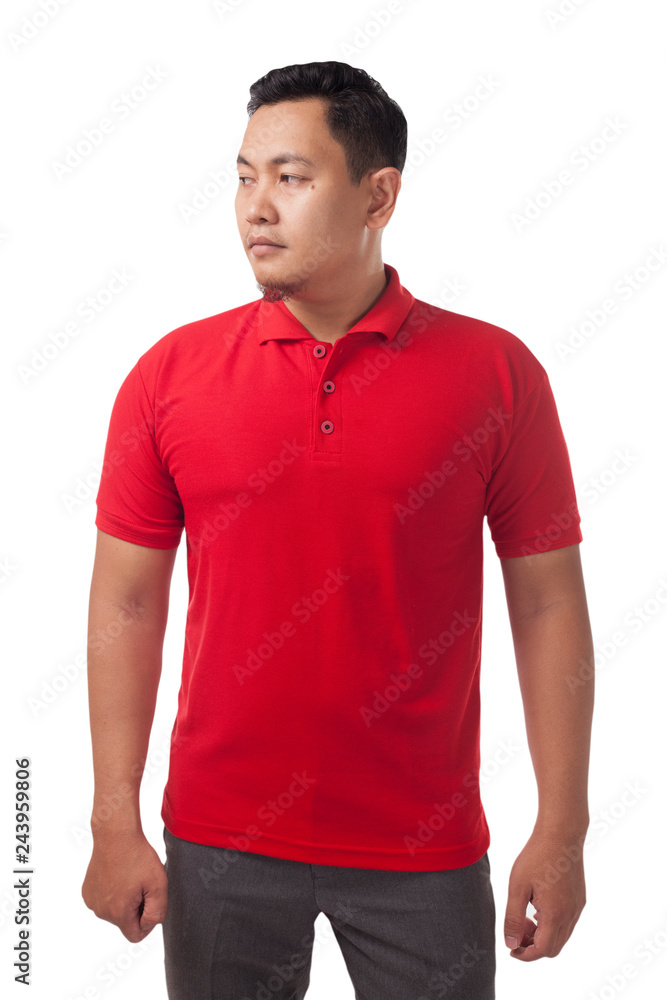 Red Collared Shirt Design Template Red Collared Shirt Design Template