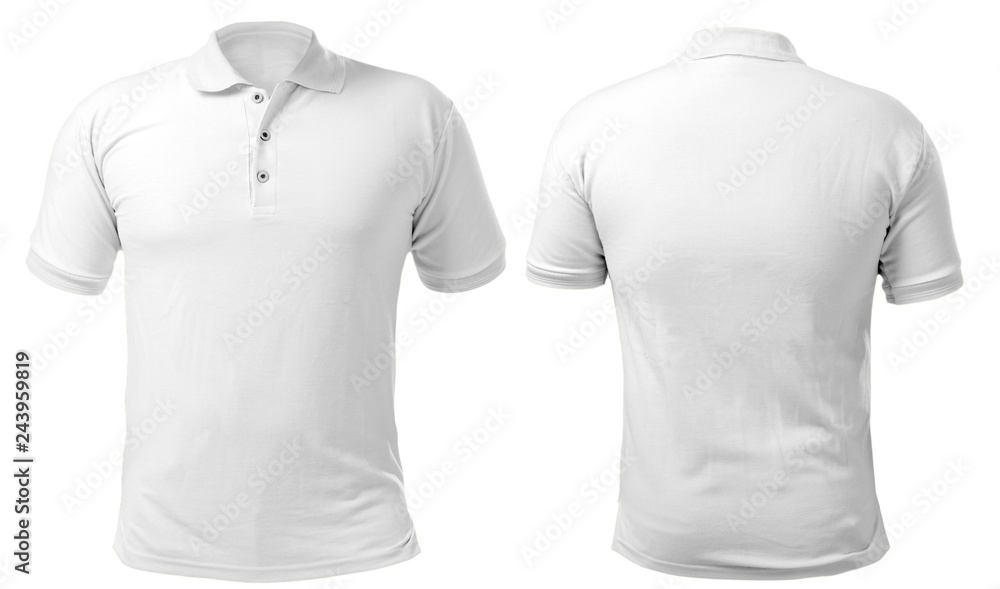 White Collared Shirt Design Template - obrazy, fototapety, plakaty 