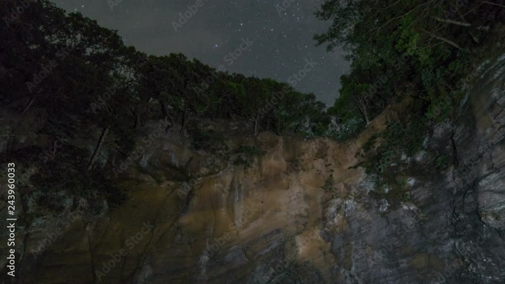 Astro Timelapse of Milky Way Galaxy over Ryugu Sea Cave in Japan -Tilt Down- Astro Timelapse of Milky Way Galaxy over Ryugu Sea Cave in Japan -Tilt Down-