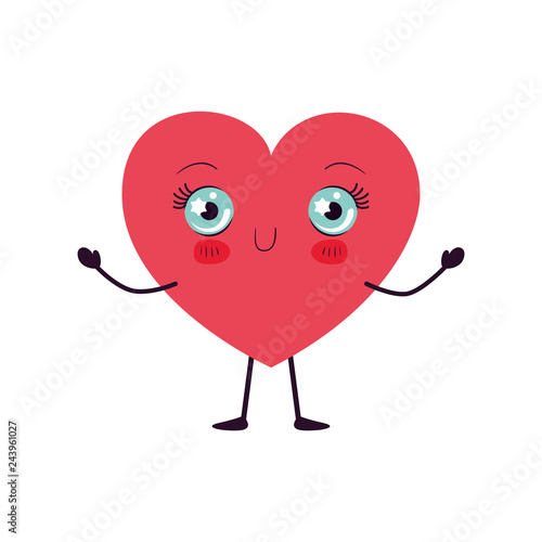 heart love kawaii character
