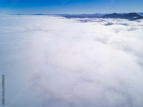 Humidity clouds coming from the Pacific Ocean and crashing to the Andes mountains called in Chile  Camanchaca  a cloud formed by humidity that every morning covers the Atacama Desert bringing life