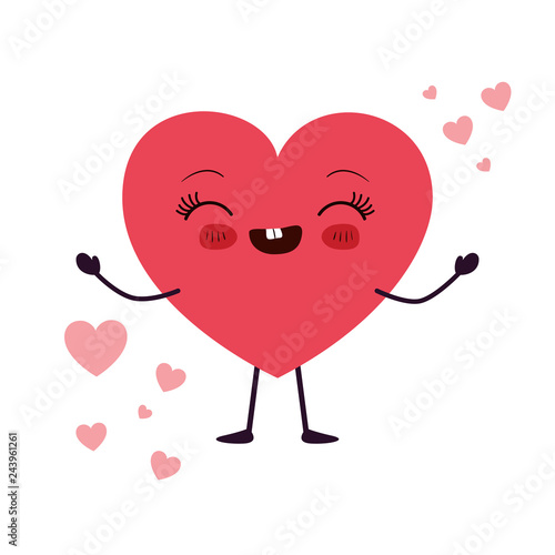 heart love kawaii character