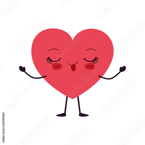 heart love kawaii character