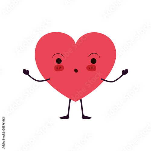 heart love kawaii character