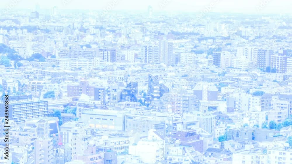 Timelapse of Day to Night Transition of Cityscape Overview in Tokyo -Pan Left- Timelapse of Day to Night Transition of Cityscape Overview in Tokyo -Pan Left-