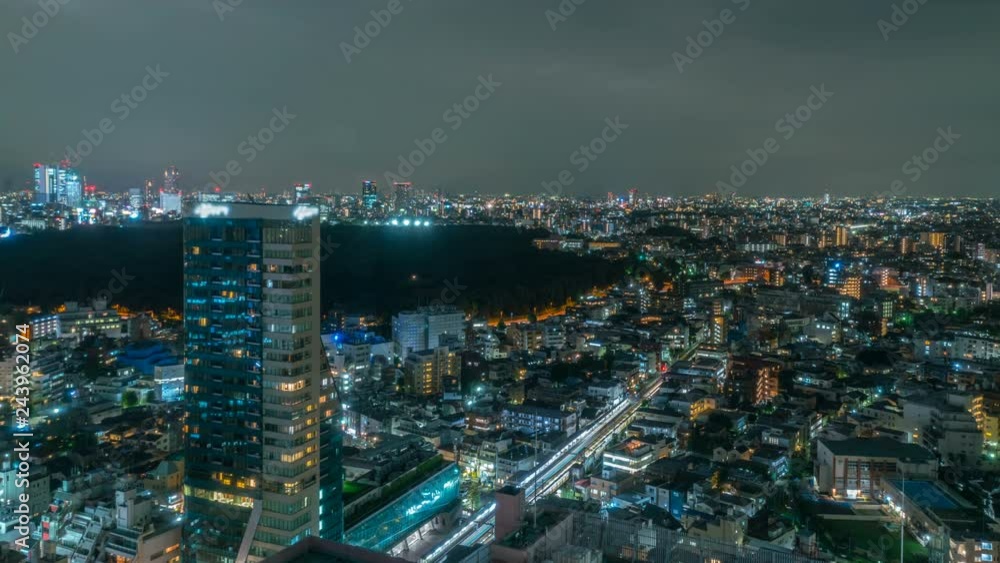 Timelapse of Busy Shinjuku Cityscape at Night in Tokyo Timelapse of Busy Shinjuku Cityscape at Night in Tokyo