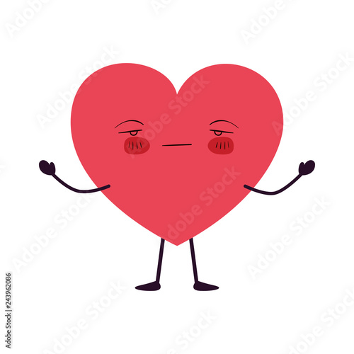heart love kawaii character
