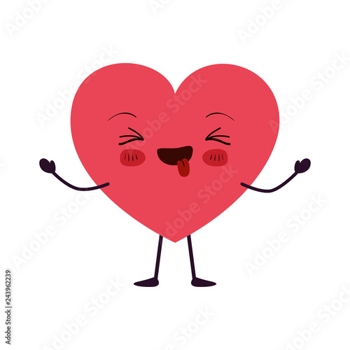 heart love kawaii character