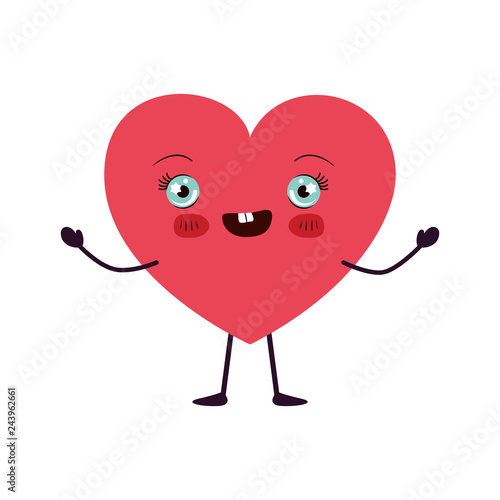 heart love kawaii character