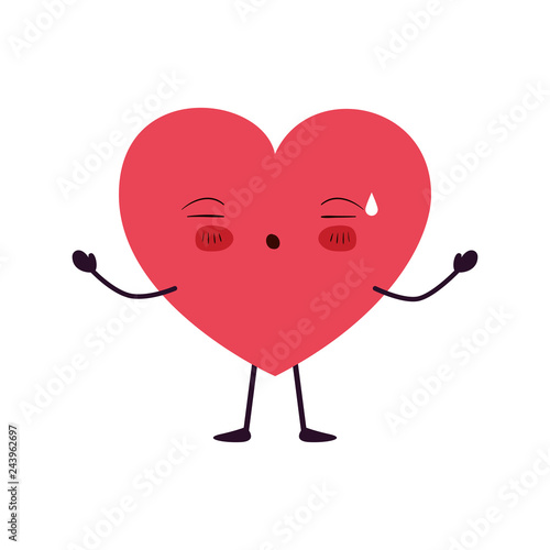 heart love kawaii character
