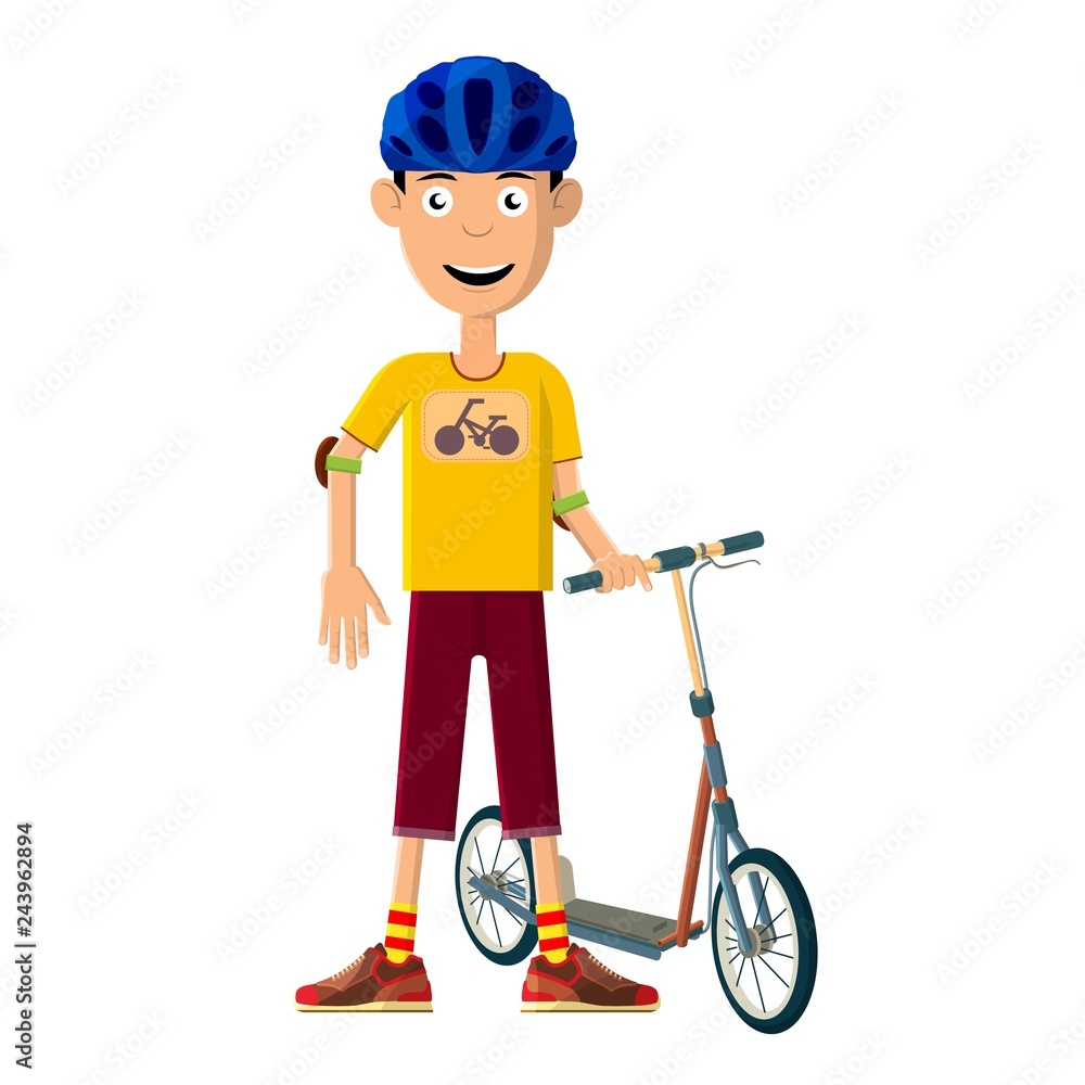 The young man goes in for sports. The young man goes in for sports.