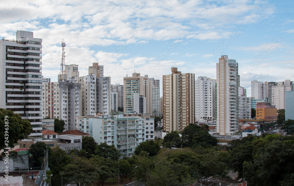 View of residential buildings in the city of Salvador Bahia Brazil View of residential buildings in the city of Salvador Bahia Brazil