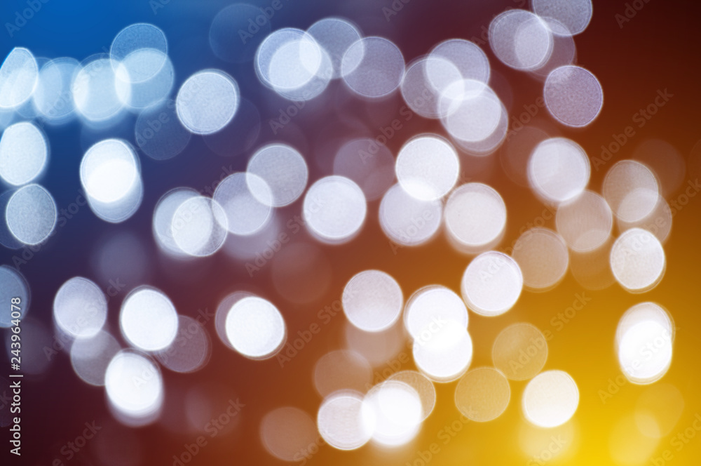 Fototapeta premium bokeh blurred abstract colorful background, defocused light