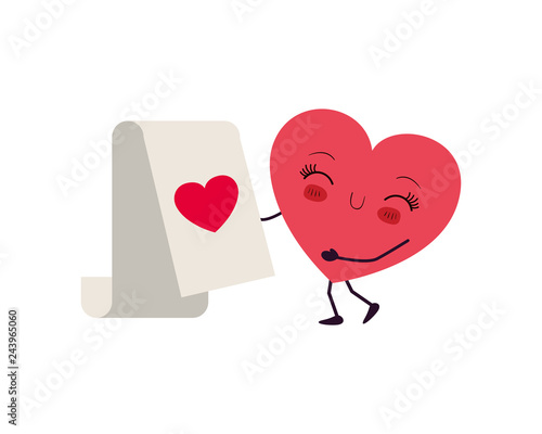 heart love kawaii character