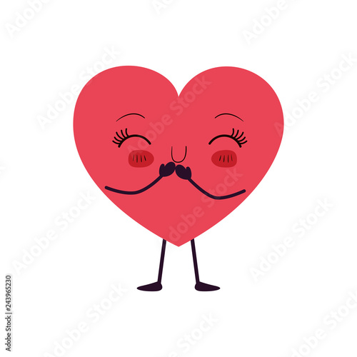 heart love kawaii character