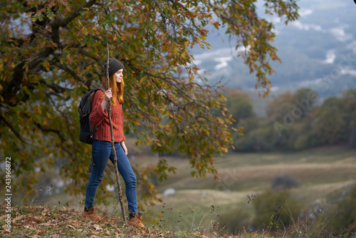 woman hiking nature autumn © SHOTPRIME STUDIO