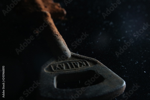 macro of a key