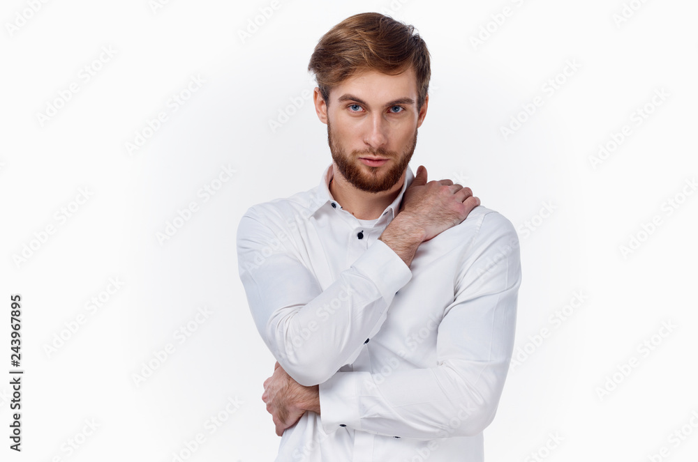 business man on an isolated background business man on an isolated background