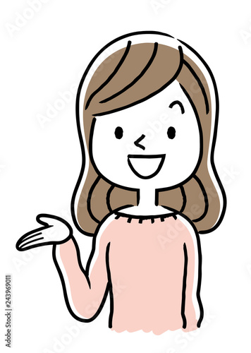 若い女性
