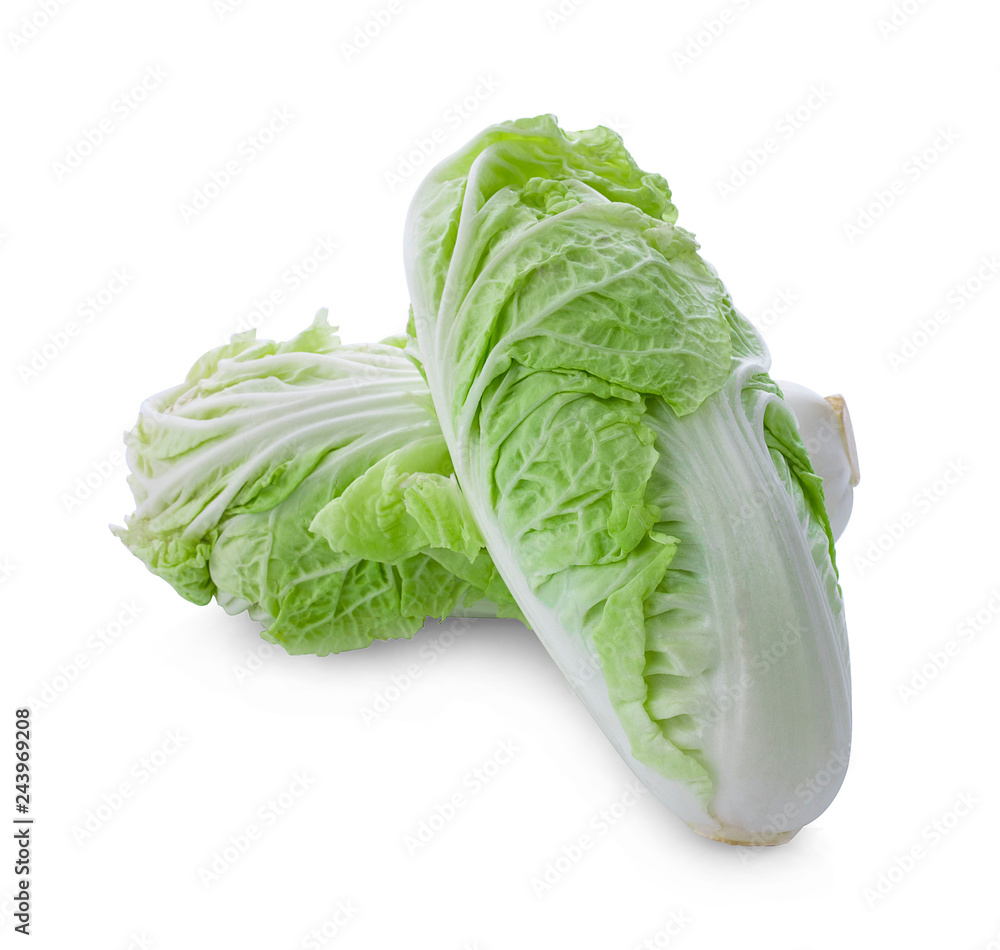 Chinese cabbage isolated on white background Chinese cabbage isolated on white background