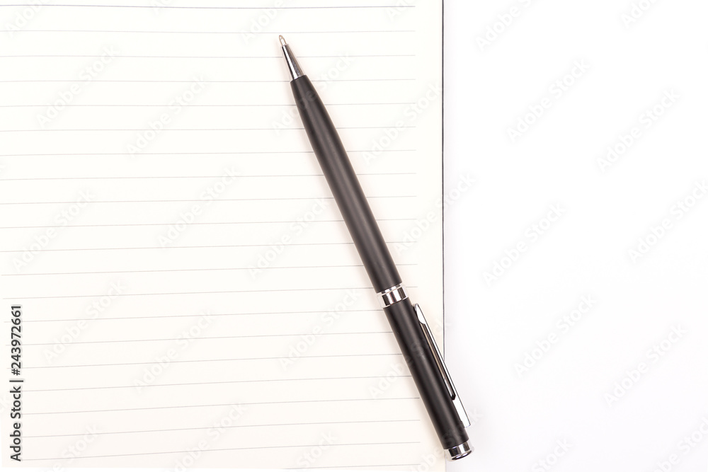 Notepad and a pen Notepad and a pen