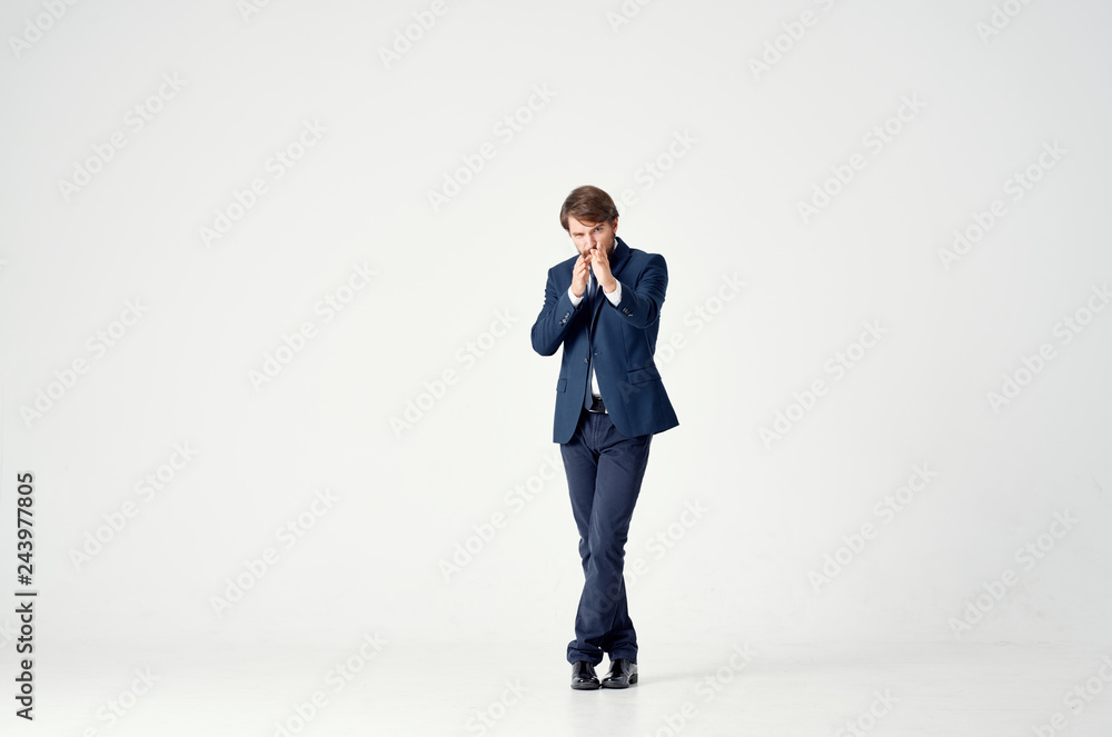 business man on white background business man on white background