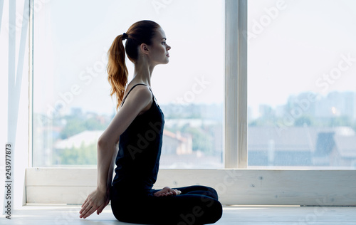 Free Download woman doing yoga sport - GFXLoad