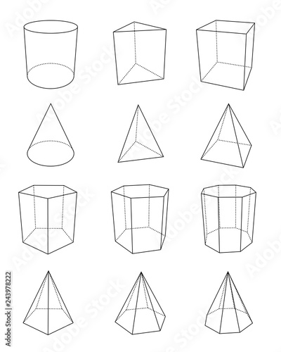 多角錐と多角柱
