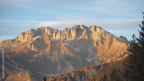 Presolana is a mountain range of the Bergamo alps. Orobie landscape in winter dry season without snow. Italian Alps © Matteo Ceruti
