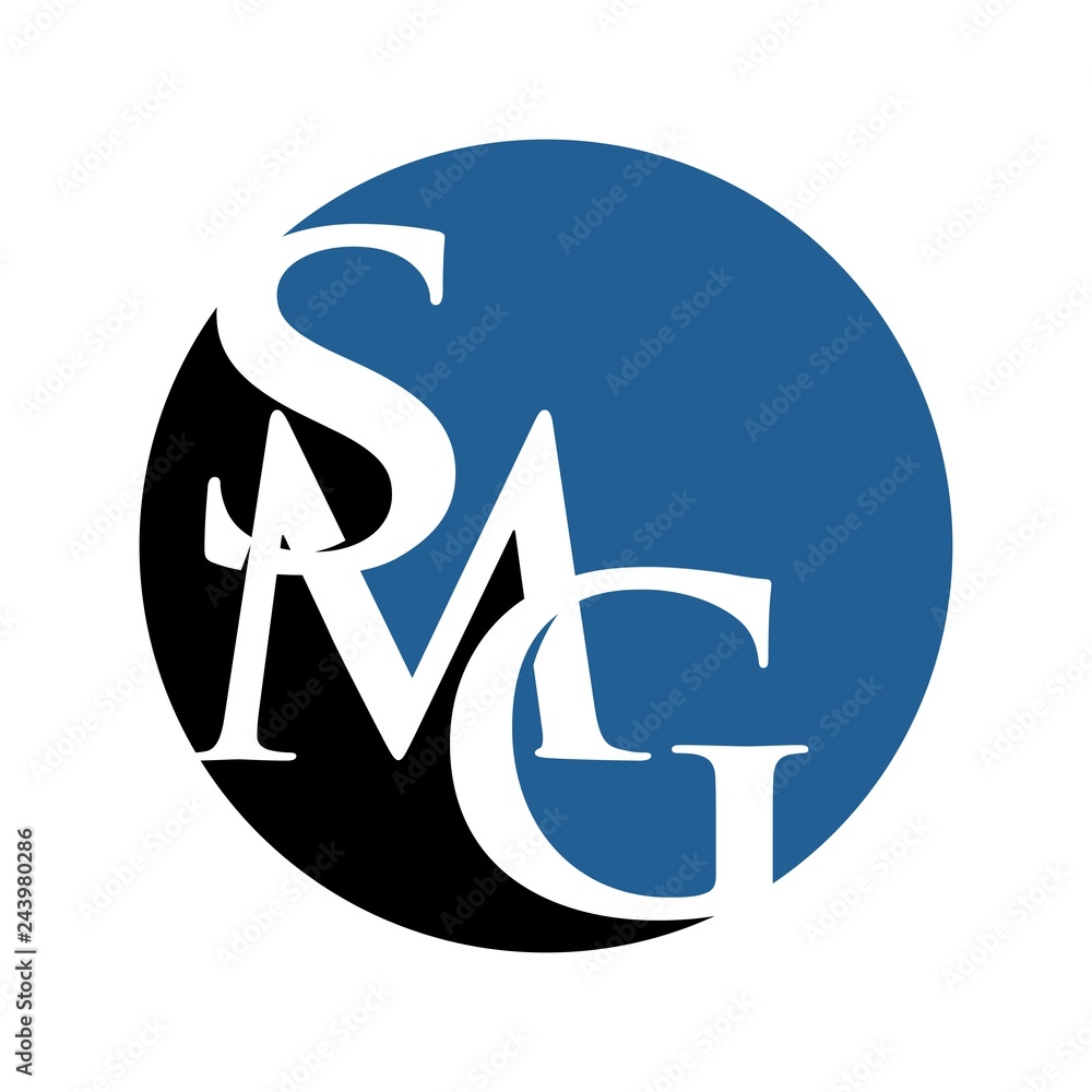 Obraz na plátně letter S M G vector logo.