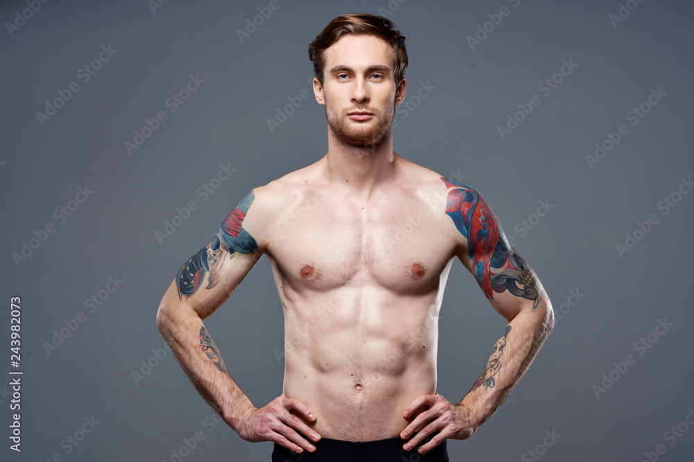 muscular strong man muscular strong man