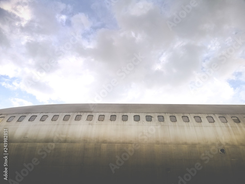 Wallpaper Mural Windows of an old plane and steel metal surface of the aircraft Torontodigital.ca