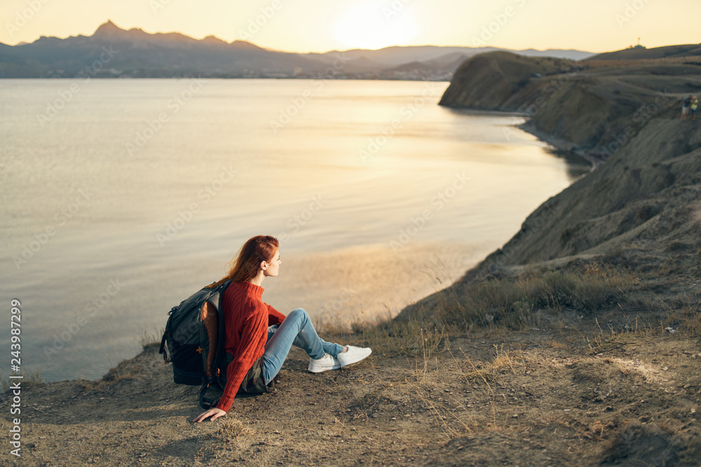 woman on the beach