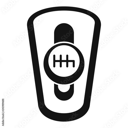 Car auto gearbox icon. Simple illustration of car auto gearbox vector icon for web design isolated on white background
