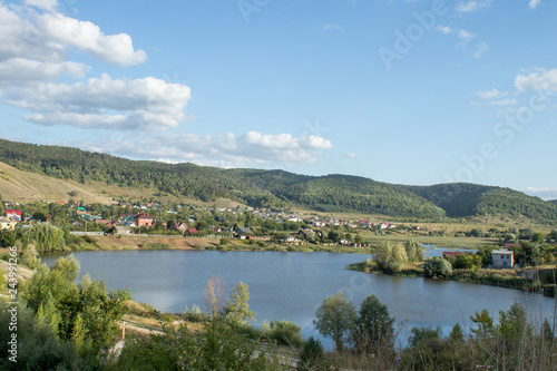 lake in the village